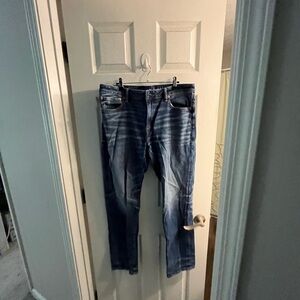 American Eagle Outfitters Men's Dark Blue Slim straight Jeans